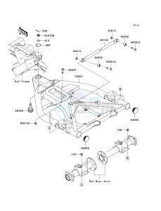 KAF400 A [MULE 610 4X4] (A1) A1 drawing SWINGARM