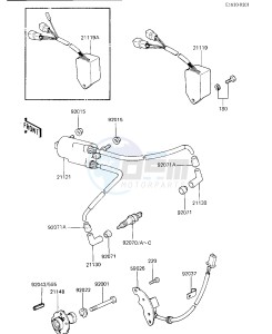 KZ 750 K [LTD BELT] (K1-K2 K2 CAN ONLY) [LTD BELT] drawing IGNITION