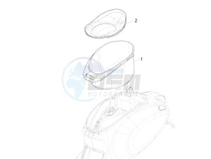 PRIMAVERA 50 4T 4V NOABS E2 (NAFTA) drawing Helmet housing - Undersaddle