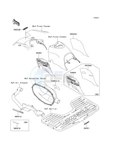 KVF 400 C [PRAIRIE 400 4X4] (C1-C4) [PRAIRIE 400 4X4] drawing DECALS-- GREEN- --- C3- -