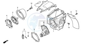 CR500R drawing AIR CLEANER (CR500RM-)