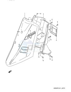 AD50 (E41) drawing FRONT LEG SHIELD (MODEL R E41,E94,P9)