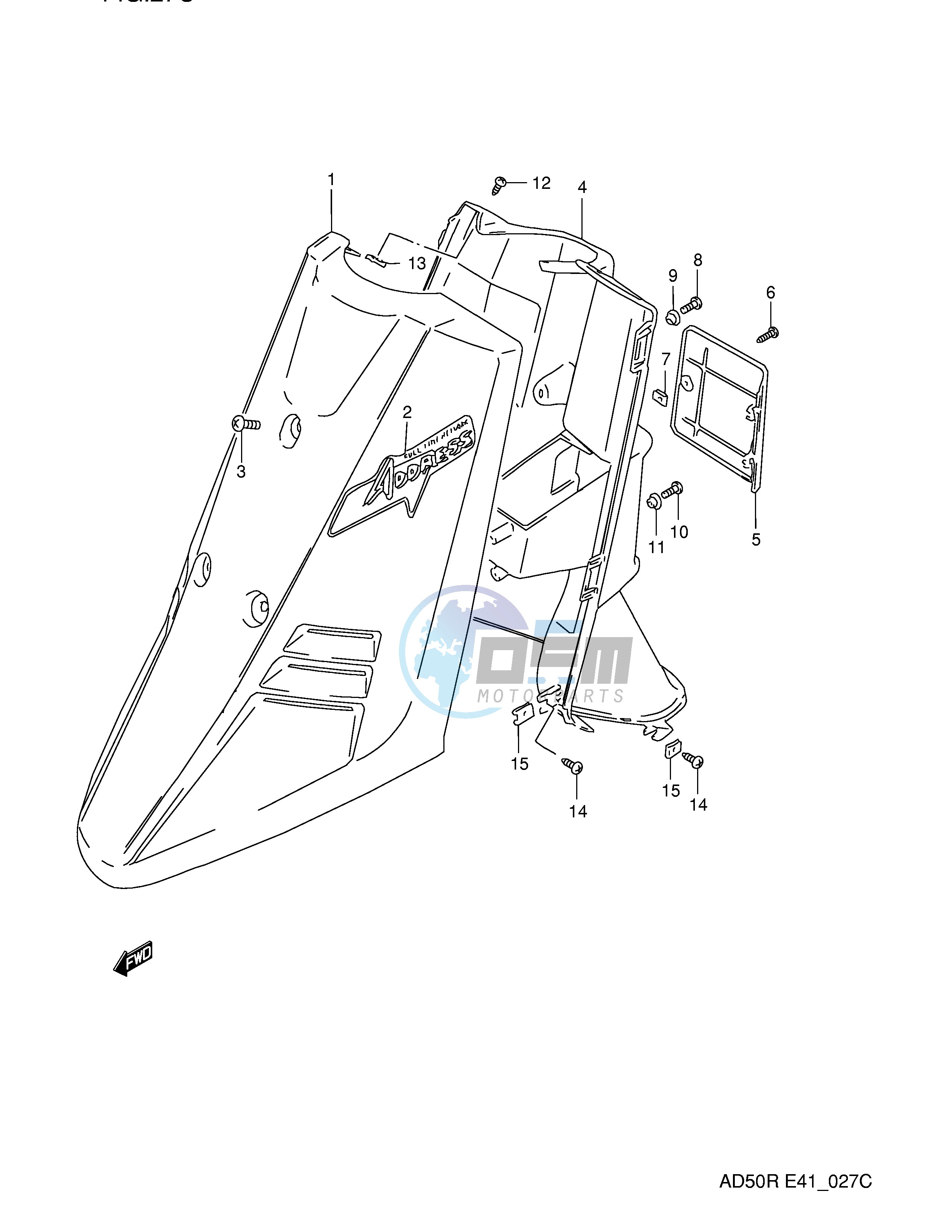 FRONT LEG SHIELD (MODEL R E41,E94,P9)