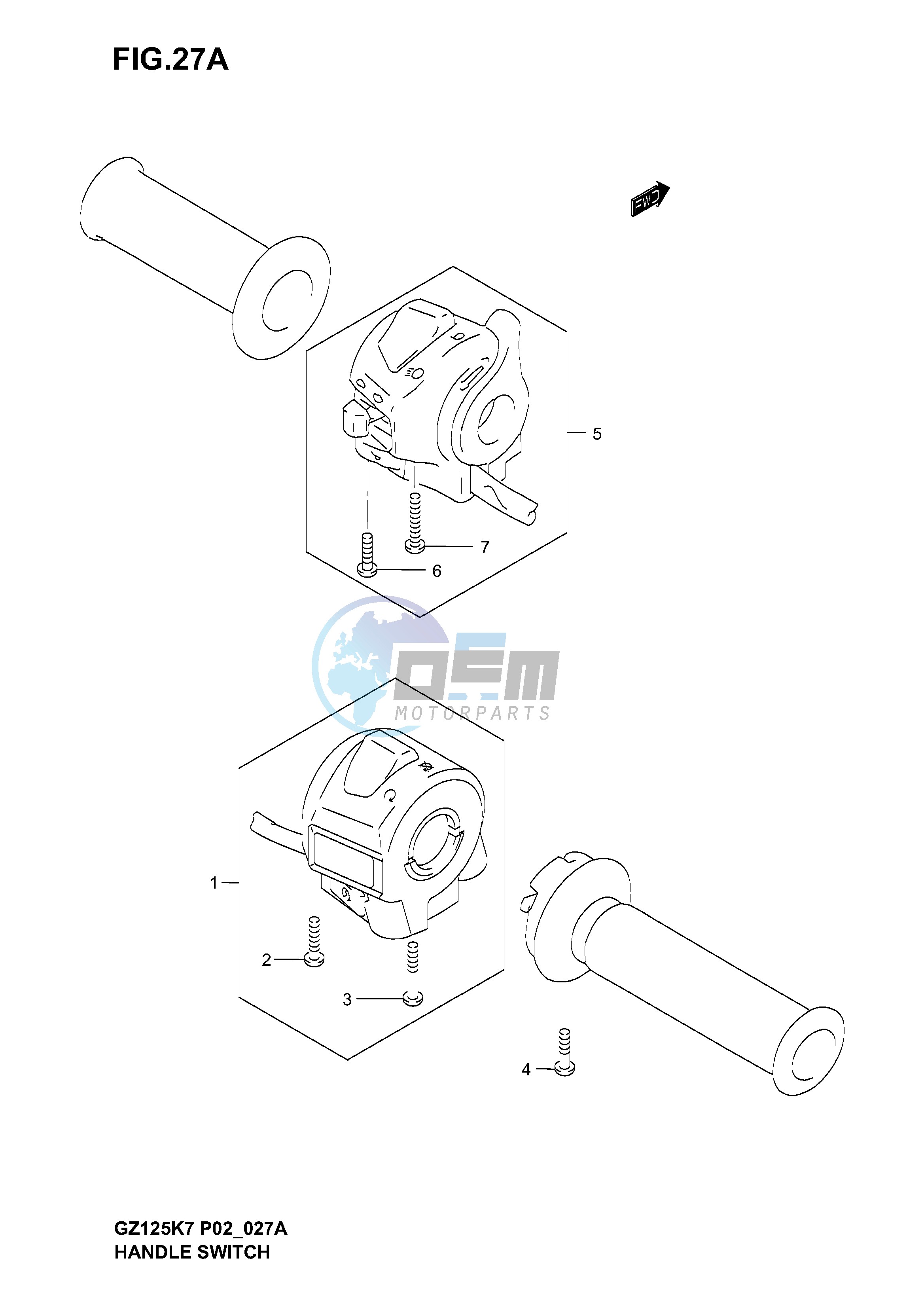 HANDLE SWITCH (MODEL K7)