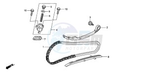 SH300R drawing CAM CHAIN