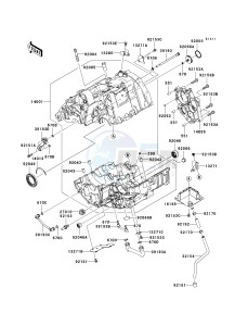 KLE 650 A [VERSYS] (9F-9F) A7F drawing CRANKCASE --  - ER650AE057323- -