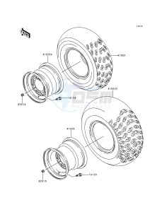 KLF 300 B [BAYOU 300] (B1-B4) [BAYOU 300] drawing TIRE