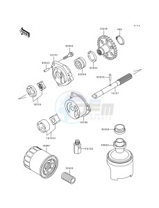 ZX 750 M [NINJA ZX-7R] (M1-M2) [NINJA ZX-7R] drawing OIL PUMP_OIL FILTER