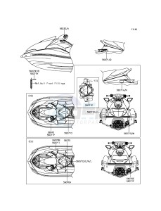 JET SKI ULTRA LX JT1500KCF EU drawing Labels