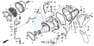 CRF450X drawing AIR CLEANER