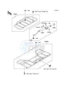 KLF250 KLF250-A3 EU GB drawing Carrier(s)(EU,UK)