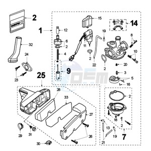 FOX PBAX BE drawing CARBURETTOR