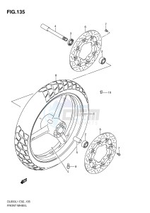 DL650 (E2) V-Strom drawing FRONT WHEEL (DL650L1 E24)