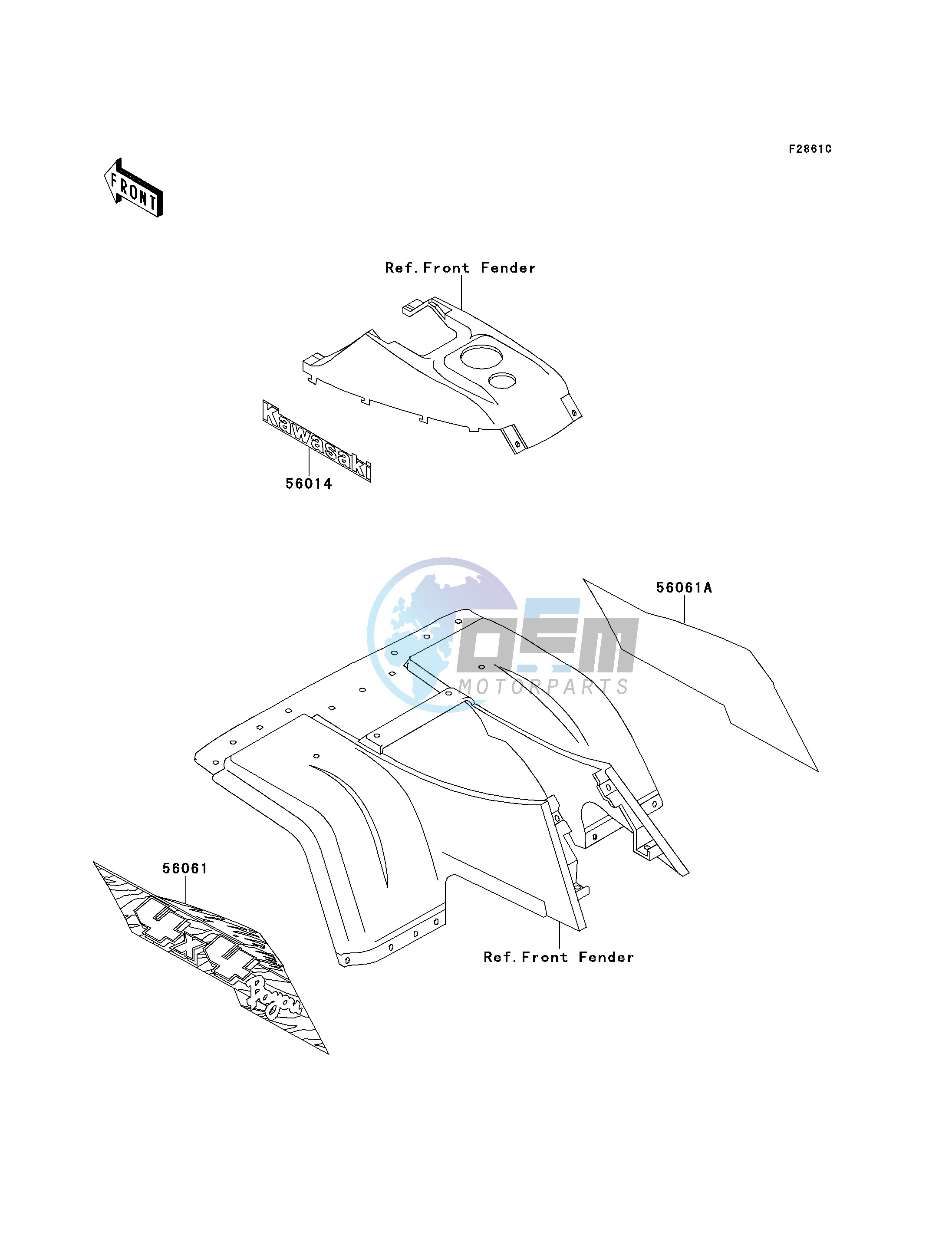 DECALS-- RED- --- KLF300-C7- -