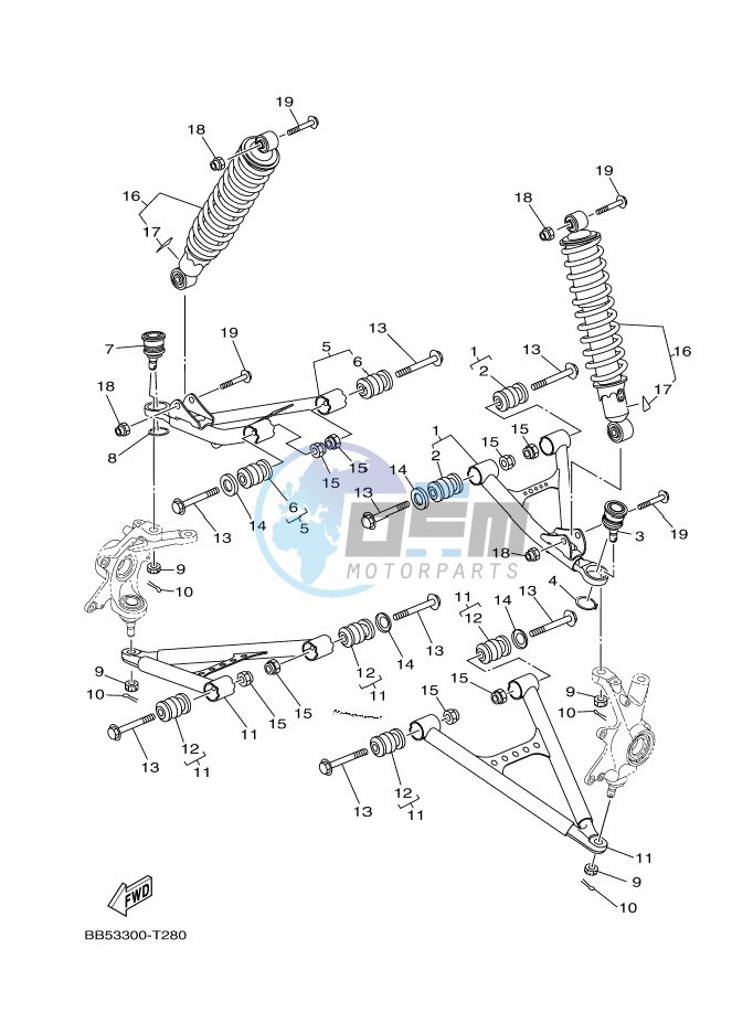 FRONT SUSPENSION & WHEEL