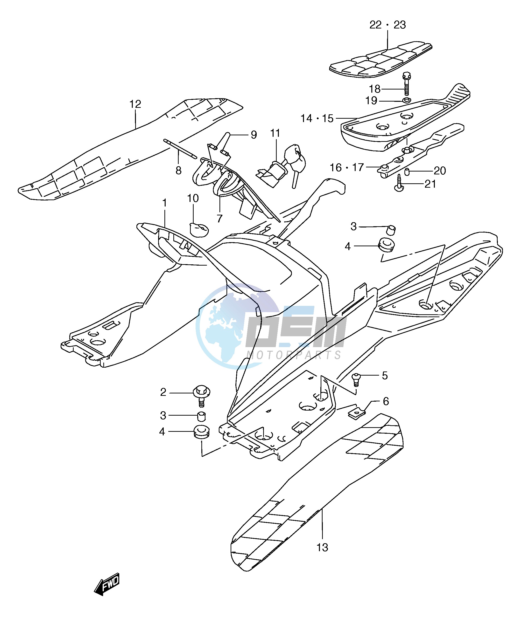 REAR LEG SHIELD (MODEL Y)