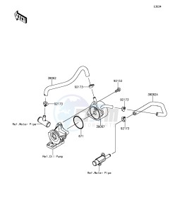 NINJA ZX-6R ABS ZX636FGFA GB XX (EU ME A(FRICA) drawing Oil Cooler