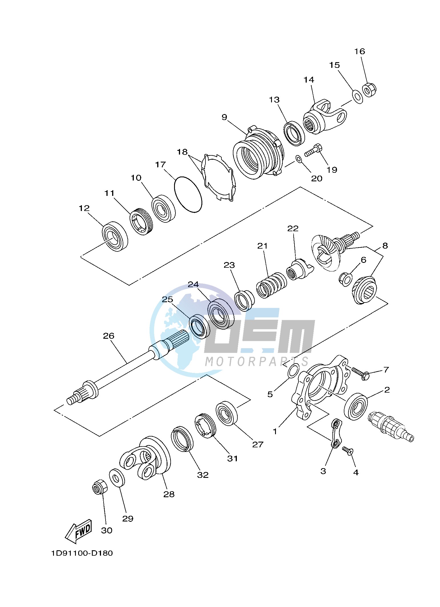 MIDDLE DRIVE GEAR