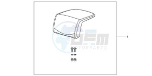 XL1000V9 F / CMF drawing TOP BOX PILLION PAD (TOP)