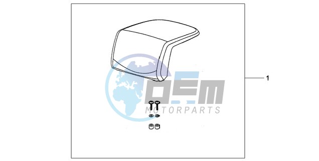 TOP BOX PILLION PAD (TOP)