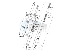 TDM ABS 900 drawing FRONT FORK