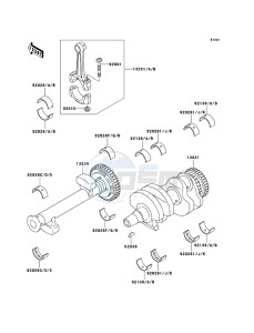 KLE500 KLE500B6F GB XX (EU ME A(FRICA) drawing Crankshaft