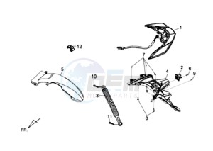 SYMPHONY SR50 drawing TAIL LIGHT - REAR SUSPENSION