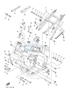 YZ450F (1SL1 1SL2 1SL3 1SL4) drawing FRAME