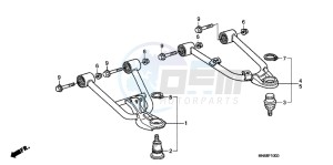 TRX250XB drawing FRONT ARM