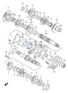 TL1000S (E2) drawing TRANSMISSION (MODEL V W)