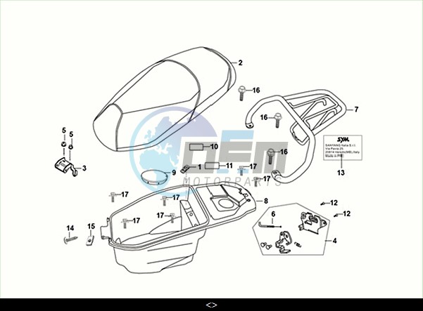 SEAT - REAR GRIP