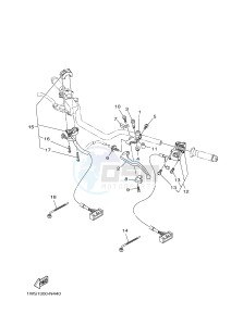 MT07 MT-07 700 (1WSB 1WSC) drawing HANDLE SWITCH & LEVER