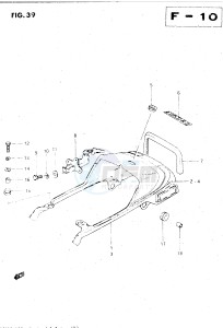 GS500E (Z-D) drawing SEAT TAIL COVER (MODEL Z)