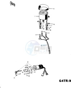 G4 TR (D-E) 100 drawing METER_IGNITION SWITCH G4TR_A_B -- 70-73- -