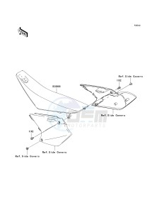 KX 250 N [KX250F] (N1) [KX250F] drawing SEAT