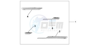 NSS250 JAZZ drawing SIDE MOLDING