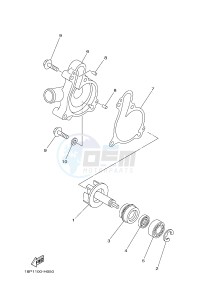 YFZ450R YFZ450RF (1TDE) drawing WATER PUMP