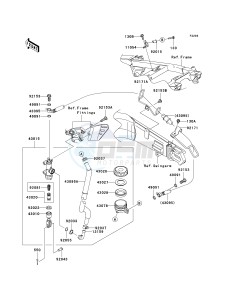 ZX 1400 A [NINJA ZX-14] (A6F-A7FA) A7F drawing REAR MASTER CYLINDER