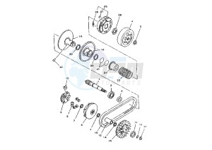 YP MAJESTY 150 drawing CLUTCH