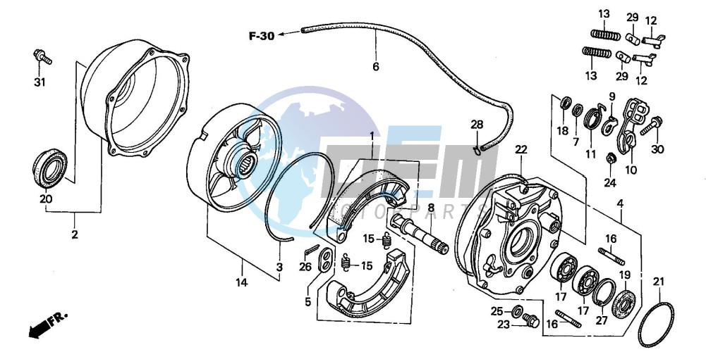 REAR BRAKE PANEL