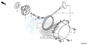 TRX500FA6G TRX500FA Australia - (U) drawing RECOIL STARTER