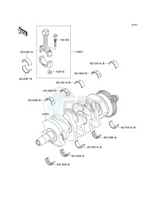 ZX 600 N [NINJA ZX-6RR] (6F) N6F drawing CRANKSHAFT