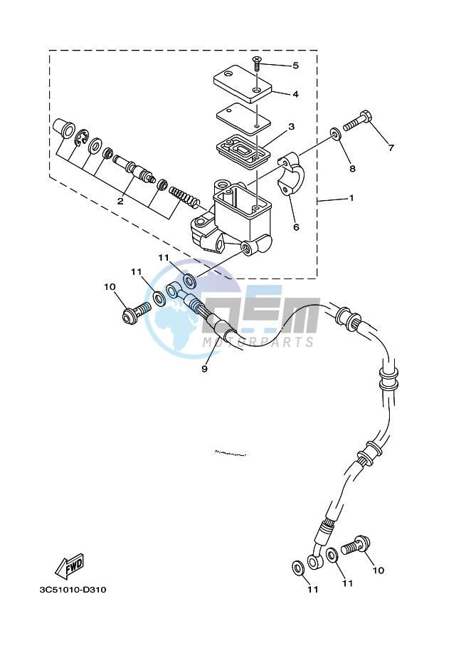 FRONT MASTER CYLINDER