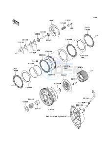 ZX 1000 D [NINJA ZX-10R] (D6F-D7FA) D7FA drawing CLUTCH