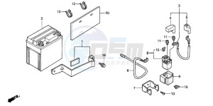 CG125 drawing BATTERY (2)