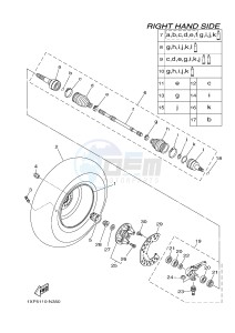 YXM700ES YXM70VPSF VIKING (1XPX) drawing FRONT WHEEL 2