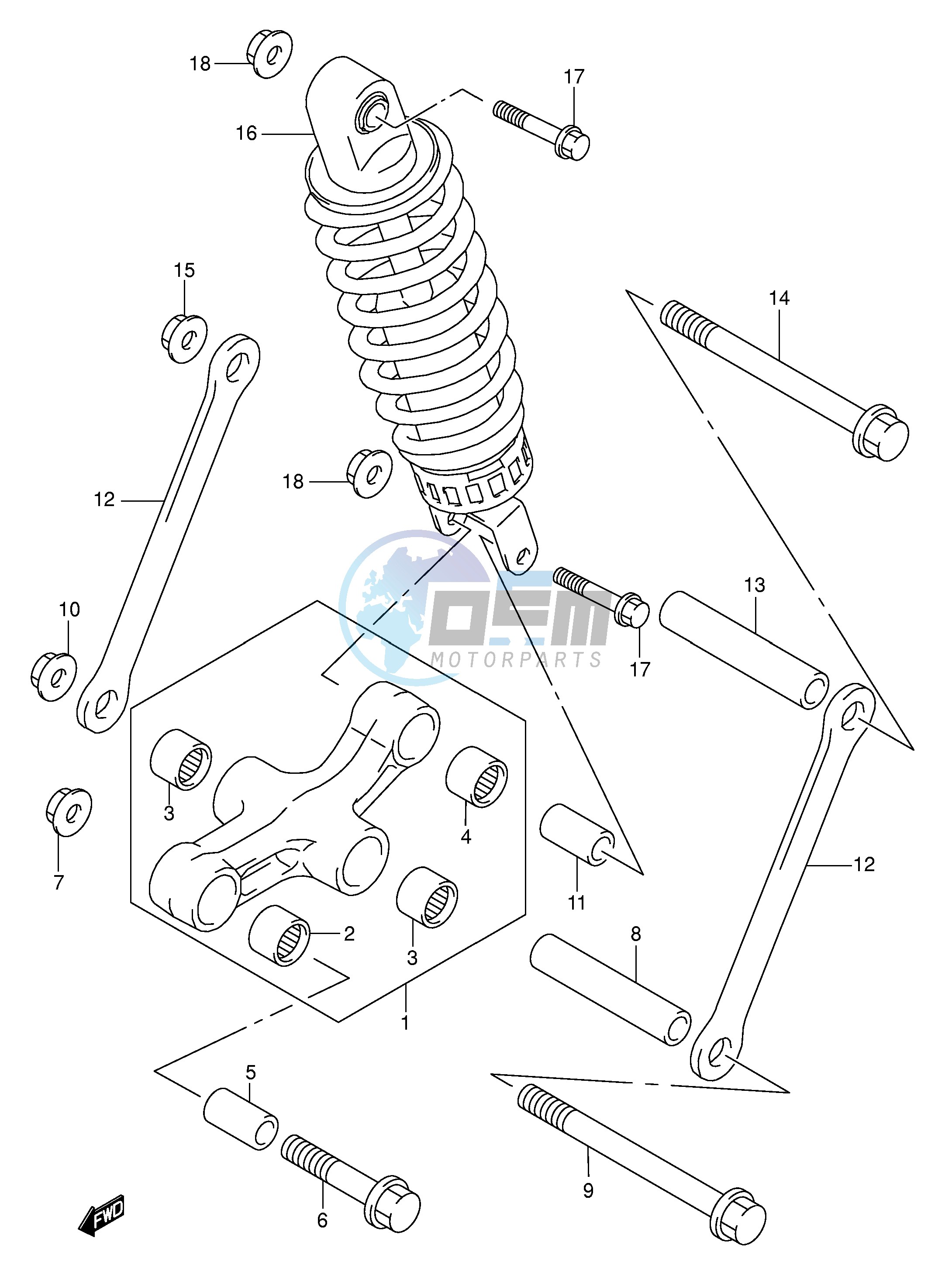 REAR CUSHION LEVER