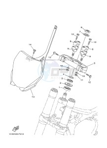 YZ125 (1SR9 1SRA 1SRB 1SRC 1SRC) drawing STEERING