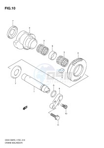 GSX1300R (E50) Hayabusa drawing CRANK BALANCER