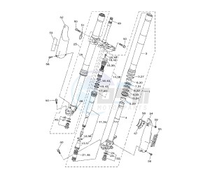 WR F 450 drawing FRONT FORK